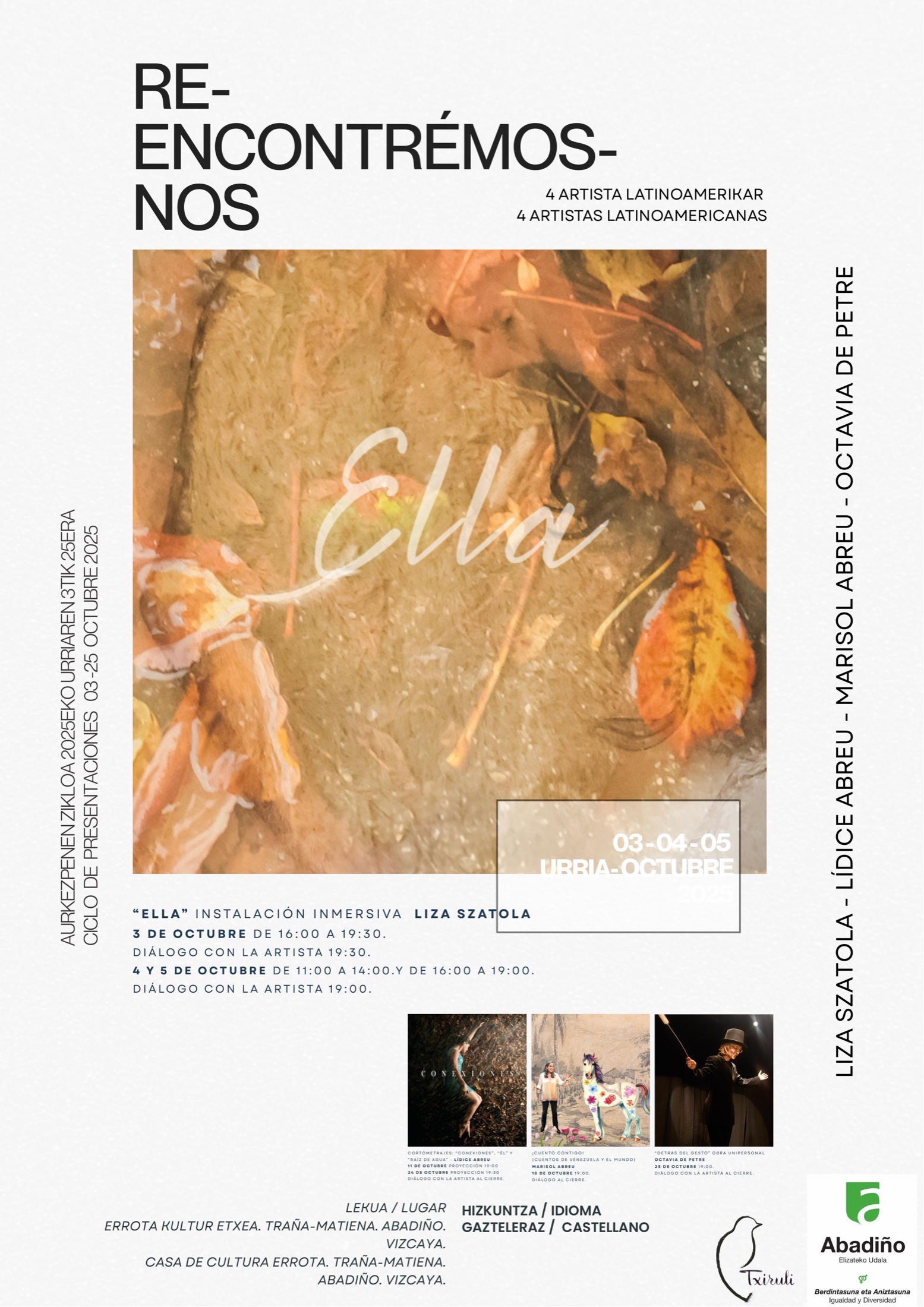 Poster for the Re-encontremos-nos presentation series